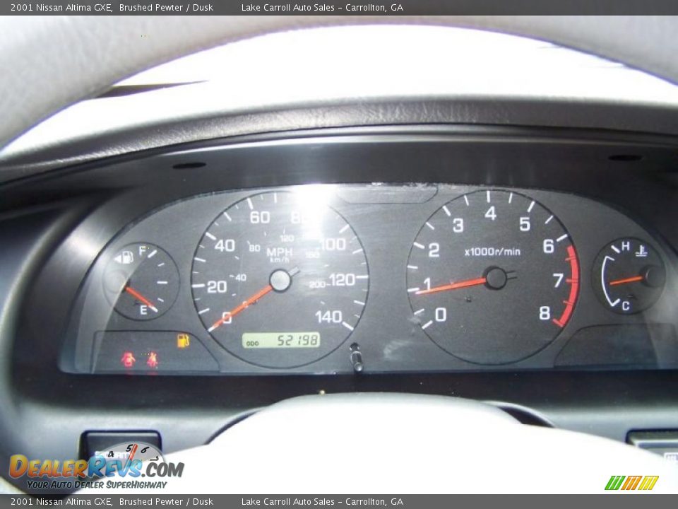 2001 Nissan Altima GXE Brushed Pewter / Dusk Photo #10