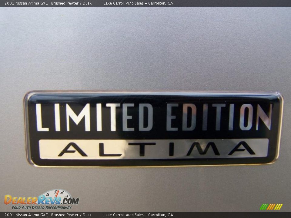 2001 Nissan Altima GXE Brushed Pewter / Dusk Photo #15