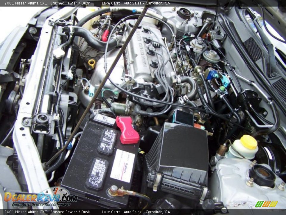 2001 Nissan Altima GXE Brushed Pewter / Dusk Photo #31