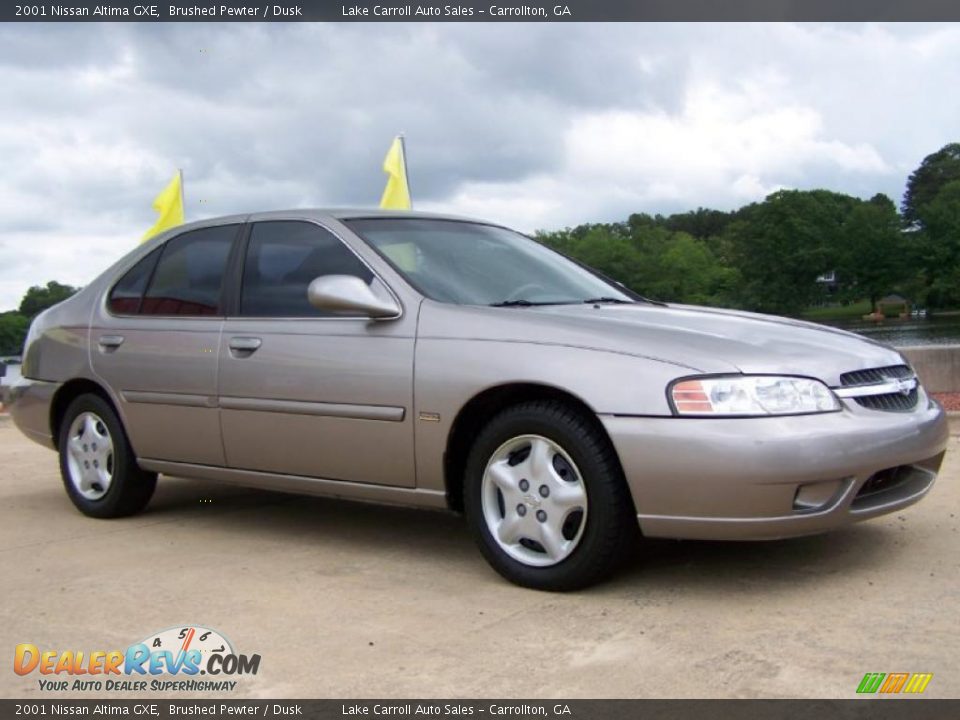 2001 Nissan Altima GXE Brushed Pewter / Dusk Photo #36