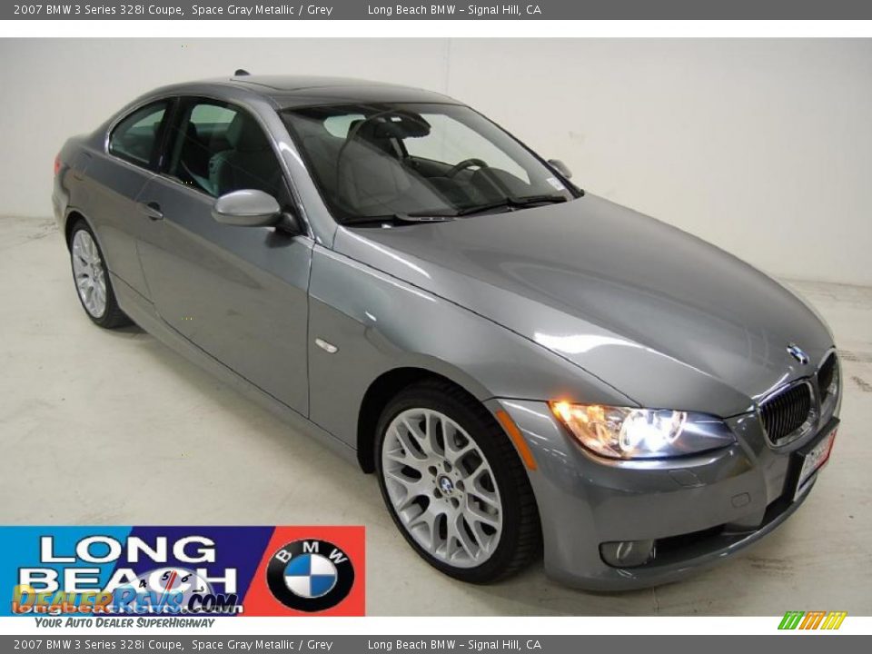 2007 BMW 3 Series 328i Coupe Space Gray Metallic / Grey Photo #1