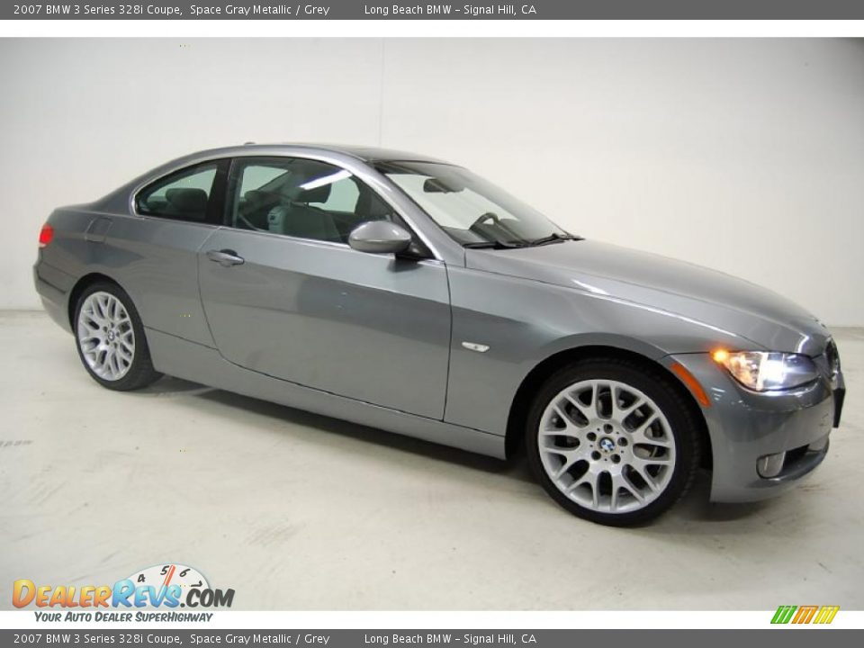 2007 BMW 3 Series 328i Coupe Space Gray Metallic / Grey Photo #2