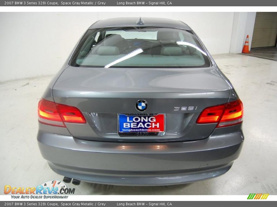 2007 BMW 3 Series 328i Coupe Space Gray Metallic / Grey Photo #7