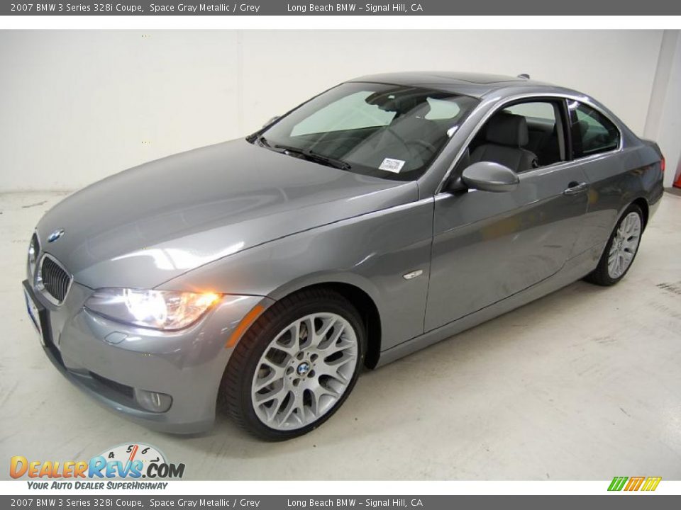 2007 BMW 3 Series 328i Coupe Space Gray Metallic / Grey Photo #10