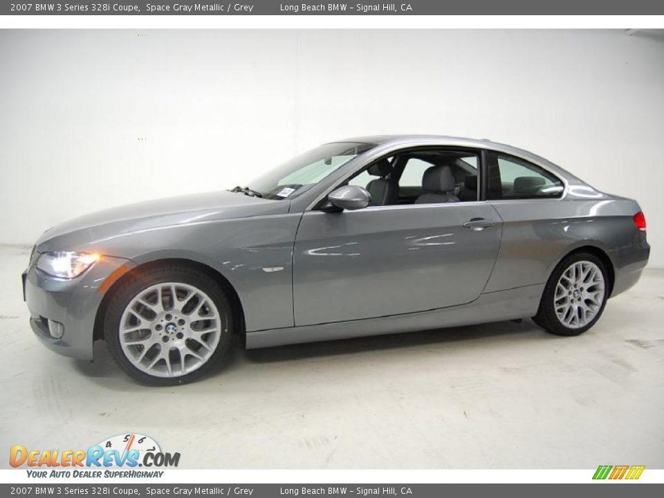 2007 BMW 3 Series 328i Coupe Space Gray Metallic / Grey Photo #11