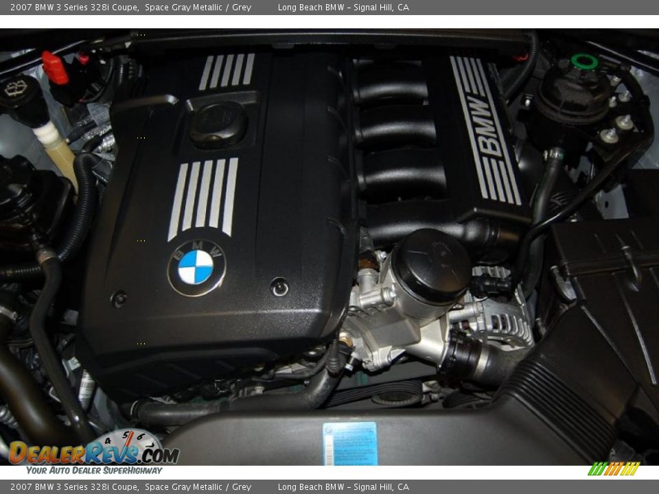 2007 BMW 3 Series 328i Coupe Space Gray Metallic / Grey Photo #17