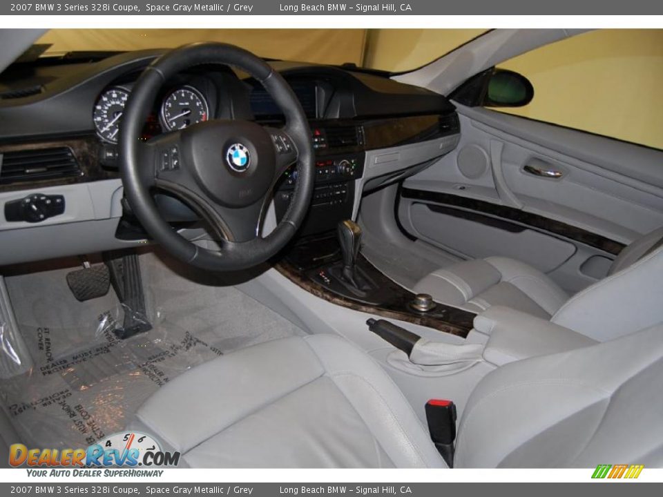 2007 BMW 3 Series 328i Coupe Space Gray Metallic / Grey Photo #18
