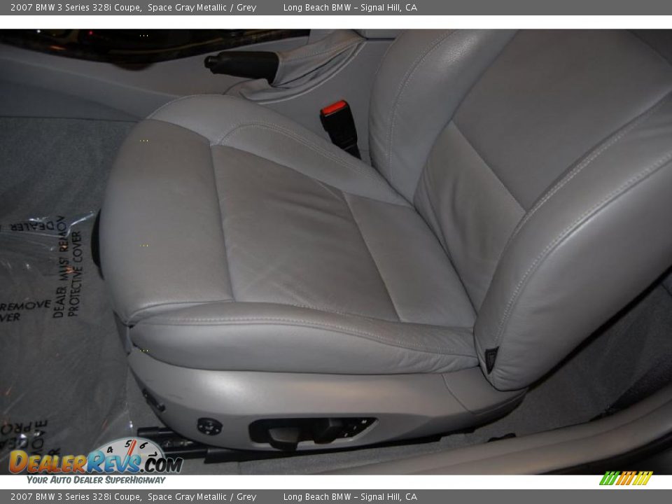 2007 BMW 3 Series 328i Coupe Space Gray Metallic / Grey Photo #21