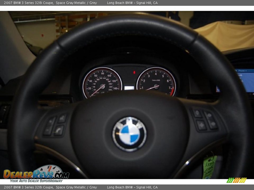 2007 BMW 3 Series 328i Coupe Space Gray Metallic / Grey Photo #28