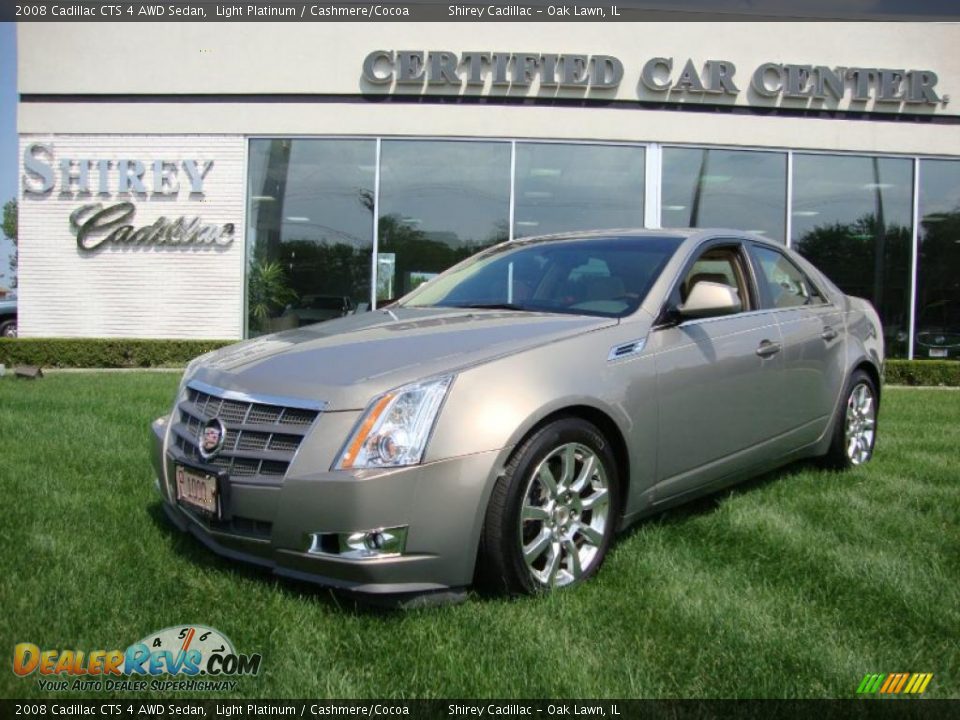 2008 Cadillac CTS 4 AWD Sedan Light Platinum / Cashmere/Cocoa Photo #1