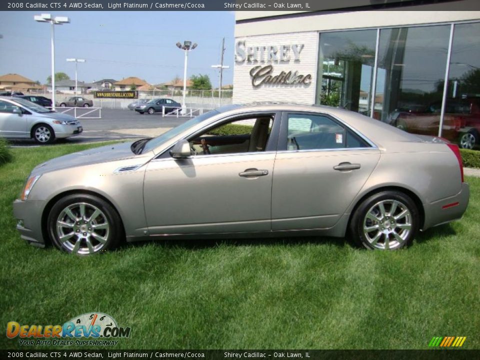 2008 Cadillac CTS 4 AWD Sedan Light Platinum / Cashmere/Cocoa Photo #7