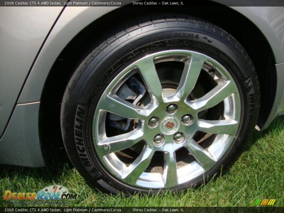 2008 Cadillac CTS 4 AWD Sedan Light Platinum / Cashmere/Cocoa Photo #8
