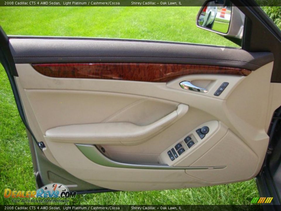 2008 Cadillac CTS 4 AWD Sedan Light Platinum / Cashmere/Cocoa Photo #9