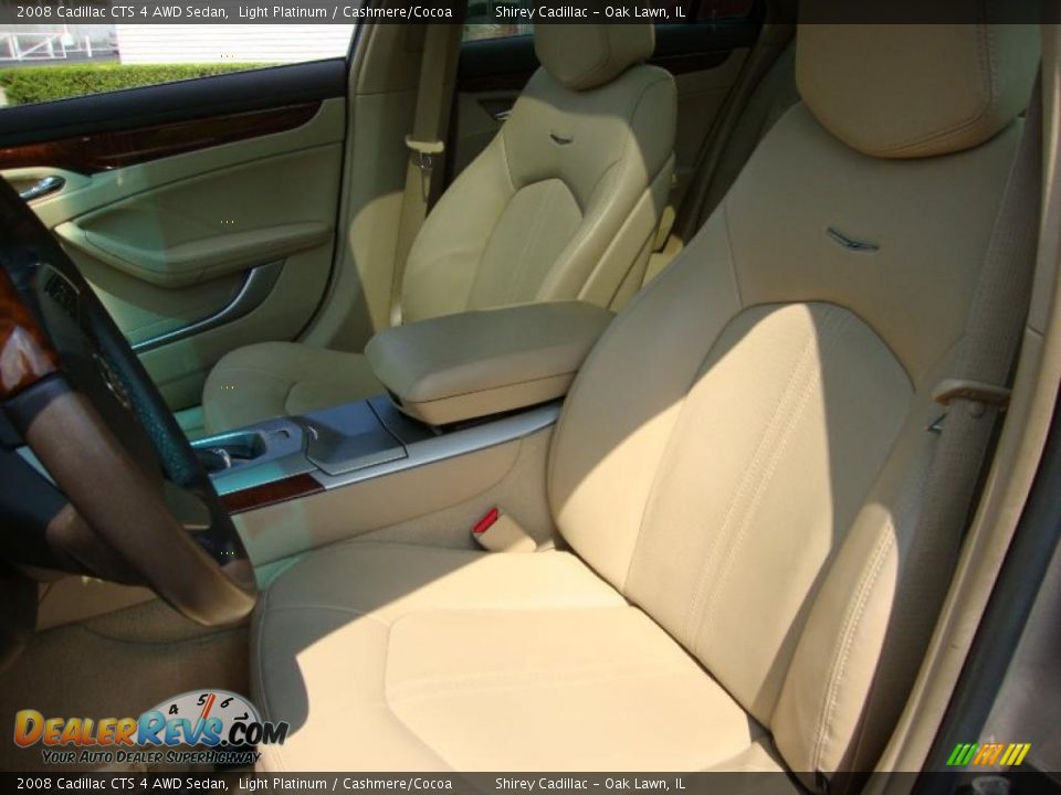 2008 Cadillac CTS 4 AWD Sedan Light Platinum / Cashmere/Cocoa Photo #10