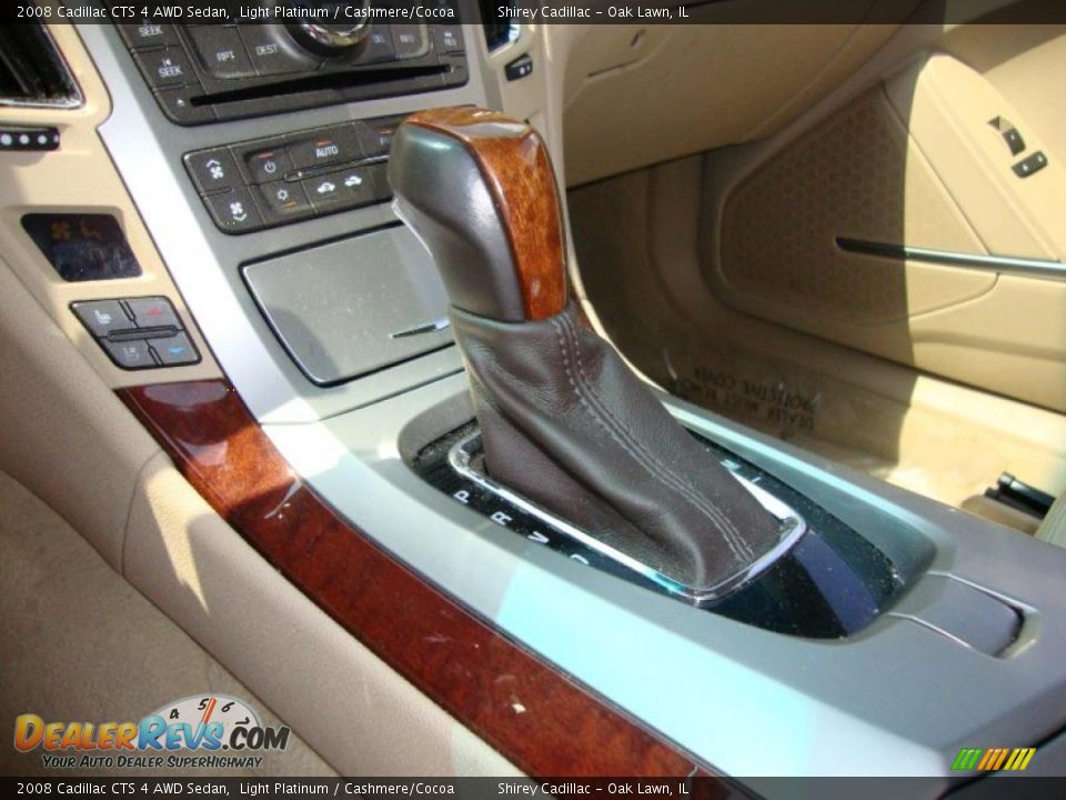 2008 Cadillac CTS 4 AWD Sedan Light Platinum / Cashmere/Cocoa Photo #16