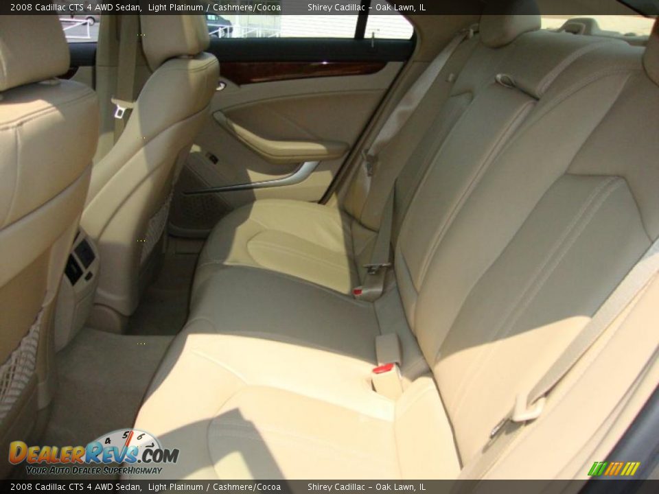 2008 Cadillac CTS 4 AWD Sedan Light Platinum / Cashmere/Cocoa Photo #18