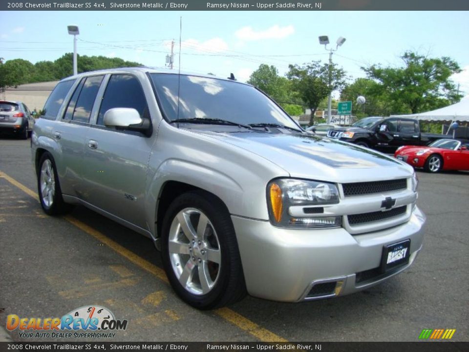 2008 Chevrolet TrailBlazer SS 4x4 Silverstone Metallic / Ebony Photo #14