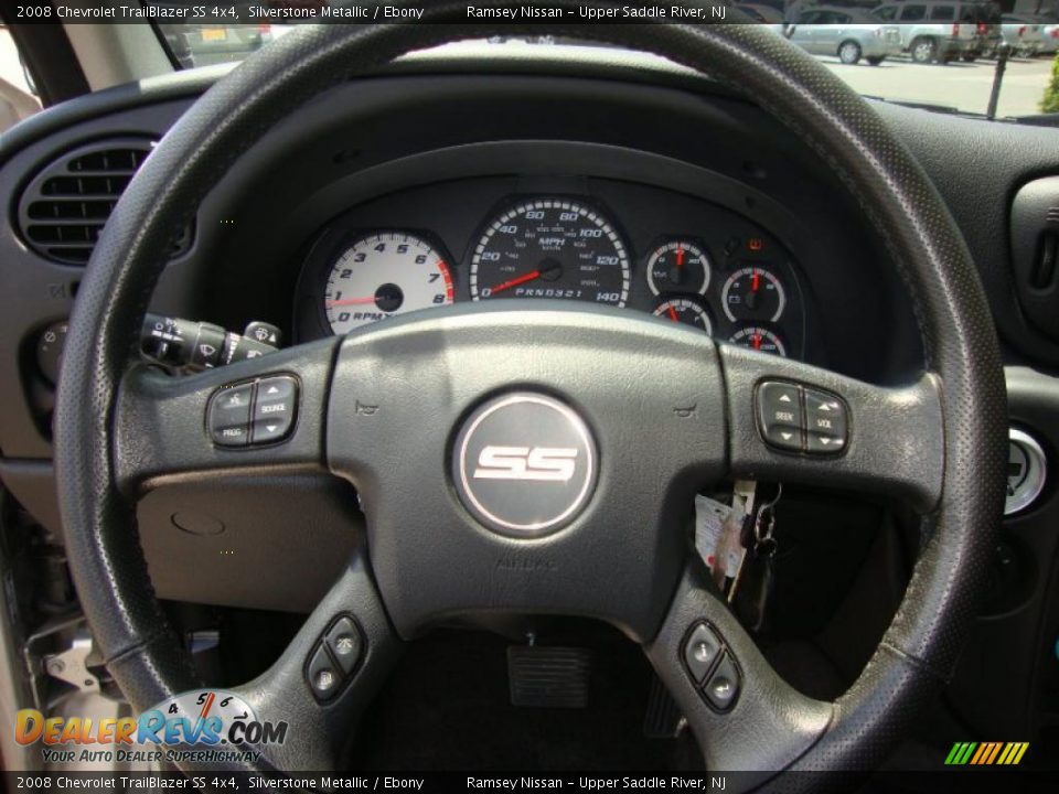 2008 Chevrolet TrailBlazer SS 4x4 Silverstone Metallic / Ebony Photo #35