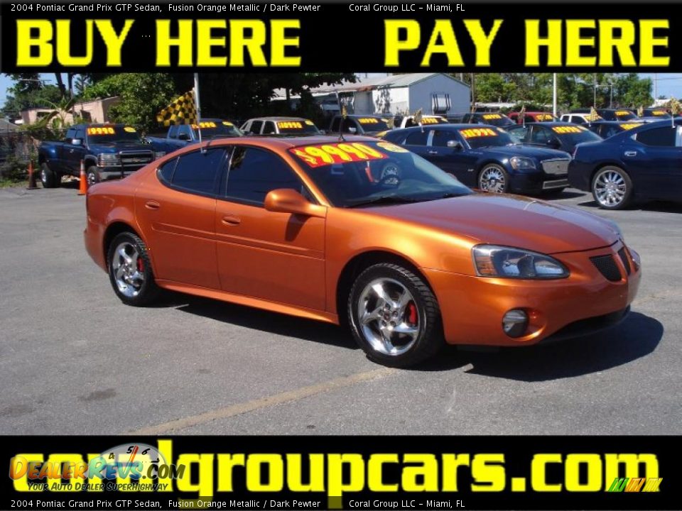 2004 Pontiac Grand Prix GTP Sedan Fusion Orange Metallic / Dark Pewter Photo #1