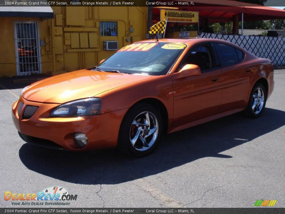 2004 Pontiac Grand Prix GTP Sedan Fusion Orange Metallic / Dark Pewter Photo #3