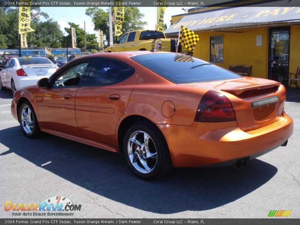 2004 Pontiac Grand Prix GTP Sedan Fusion Orange Metallic / Dark Pewter Photo #4