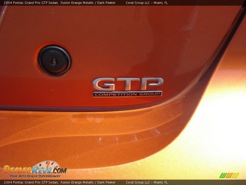 2004 Pontiac Grand Prix GTP Sedan Fusion Orange Metallic / Dark Pewter Photo #7