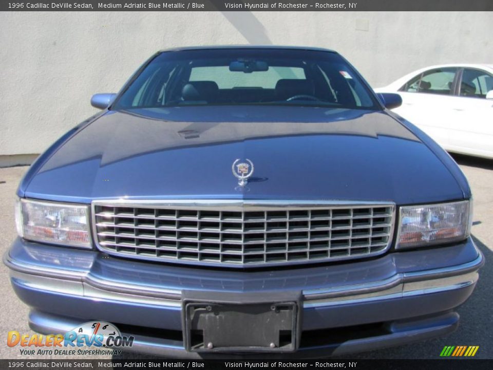 1996 Cadillac DeVille Sedan Medium Adriatic Blue Metallic / Blue Photo #16