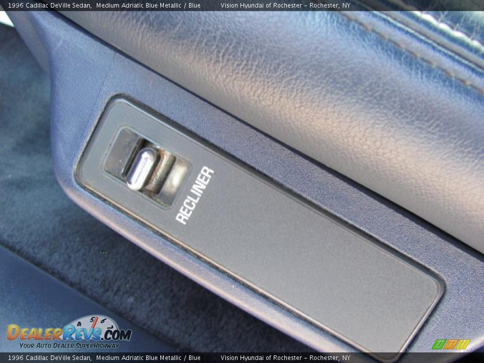 1996 Cadillac DeVille Sedan Medium Adriatic Blue Metallic / Blue Photo #21