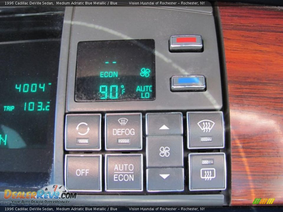 1996 Cadillac DeVille Sedan Medium Adriatic Blue Metallic / Blue Photo #23