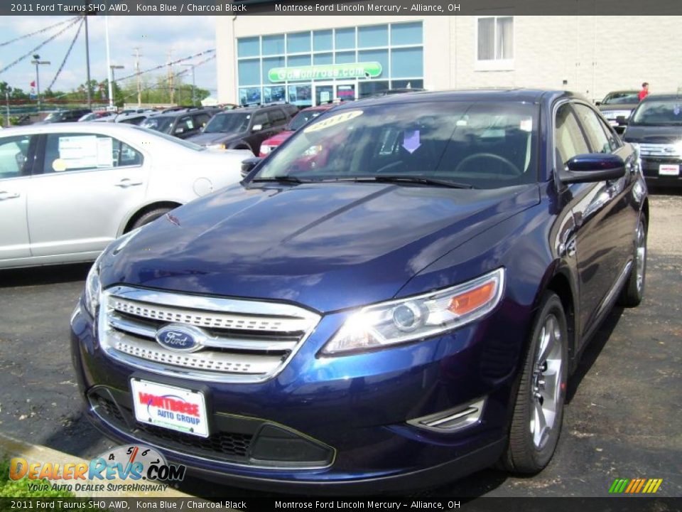 2011 Ford Taurus SHO AWD Kona Blue / Charcoal Black Photo #1