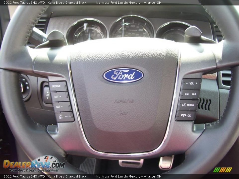 2011 Ford Taurus SHO AWD Kona Blue / Charcoal Black Photo #12