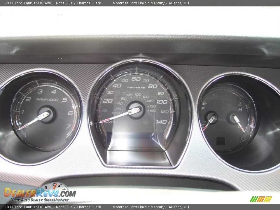 2011 Ford Taurus SHO AWD Kona Blue / Charcoal Black Photo #13