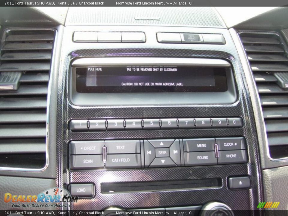 2011 Ford Taurus SHO AWD Kona Blue / Charcoal Black Photo #15