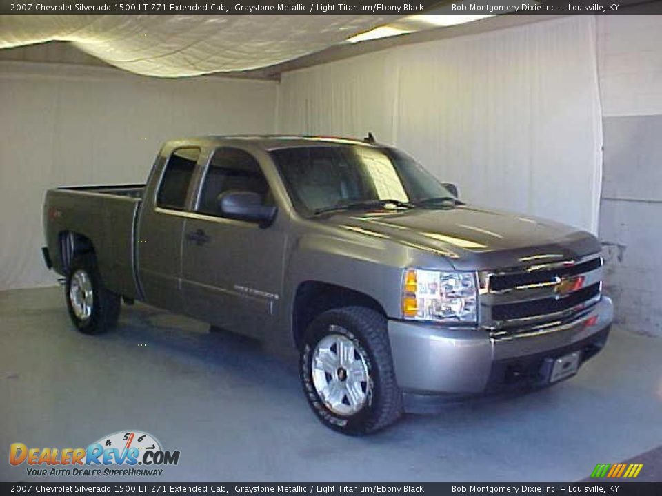2007 Chevrolet Silverado 1500 LT Z71 Extended Cab Graystone Metallic / Light Titanium/Ebony Black Photo #1