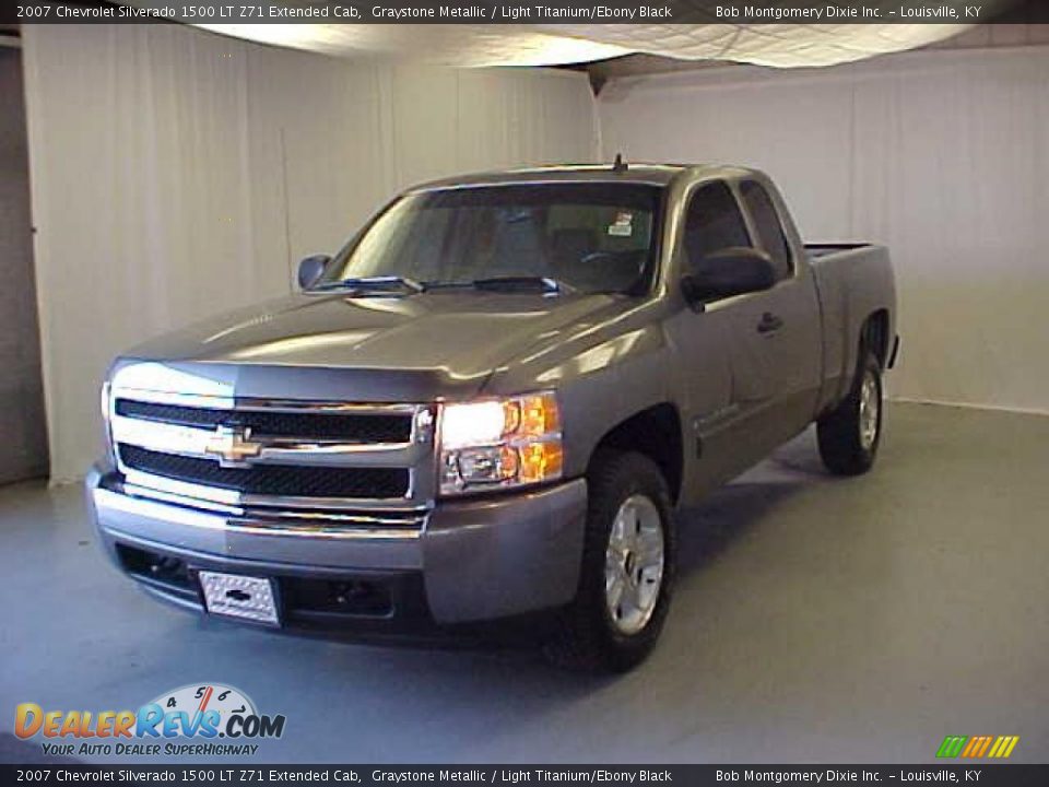 2007 Chevrolet Silverado 1500 LT Z71 Extended Cab Graystone Metallic / Light Titanium/Ebony Black Photo #3