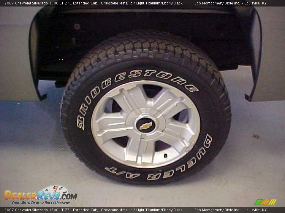 2007 Chevrolet Silverado 1500 LT Z71 Extended Cab Graystone Metallic / Light Titanium/Ebony Black Photo #16