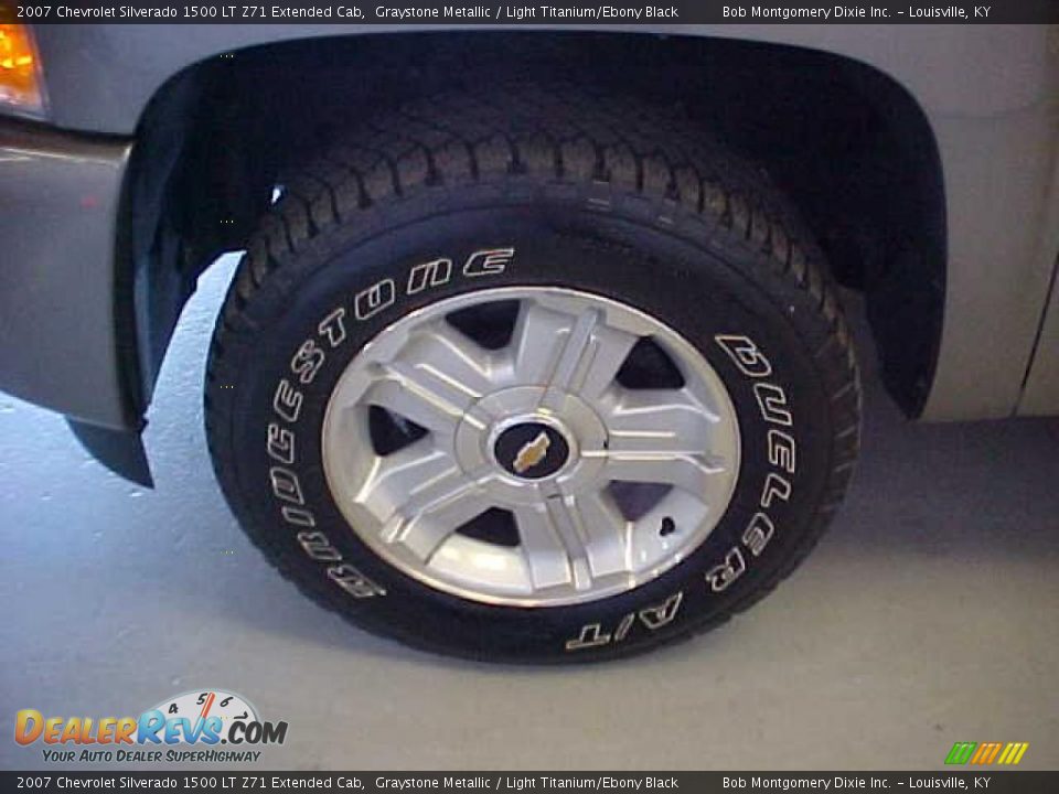 2007 Chevrolet Silverado 1500 LT Z71 Extended Cab Graystone Metallic / Light Titanium/Ebony Black Photo #25