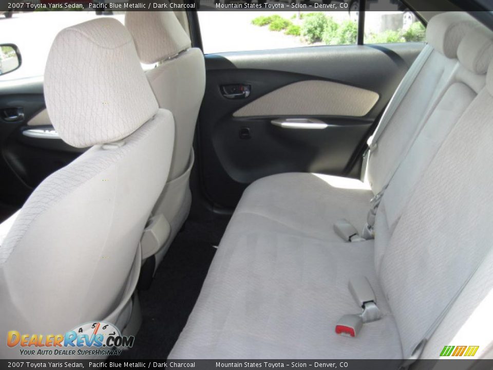 2007 Toyota Yaris Sedan Pacific Blue Metallic / Dark Charcoal Photo #10