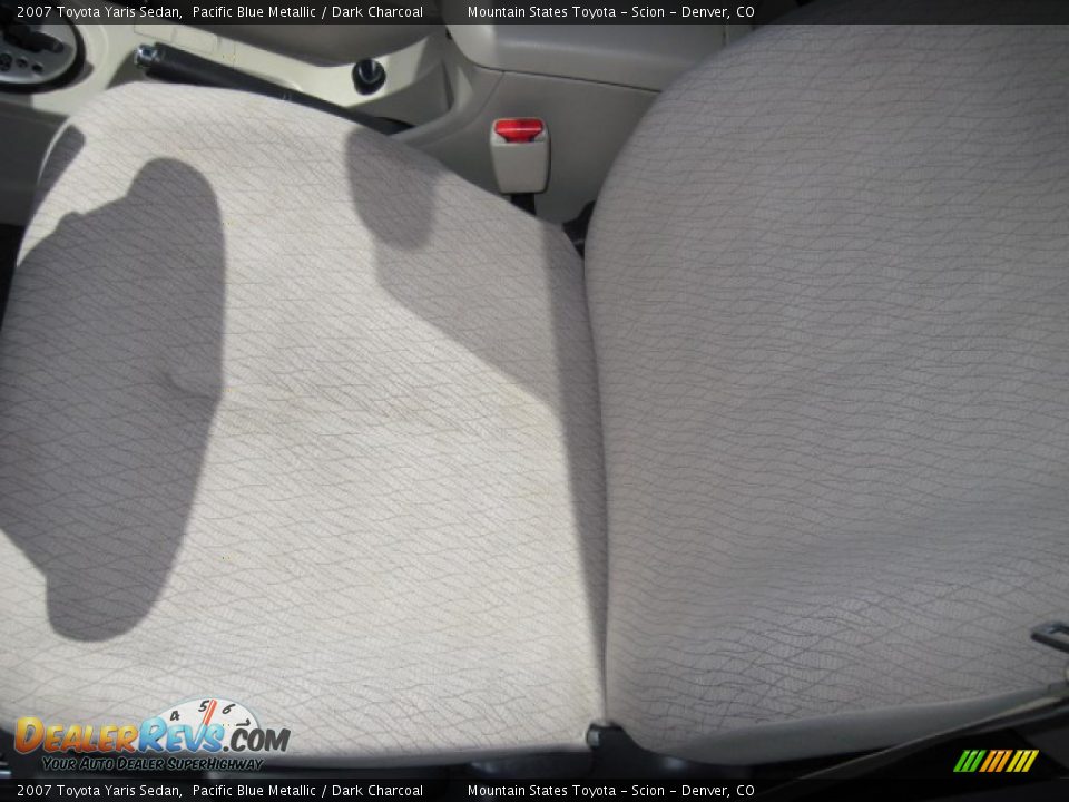 2007 Toyota Yaris Sedan Pacific Blue Metallic / Dark Charcoal Photo #11