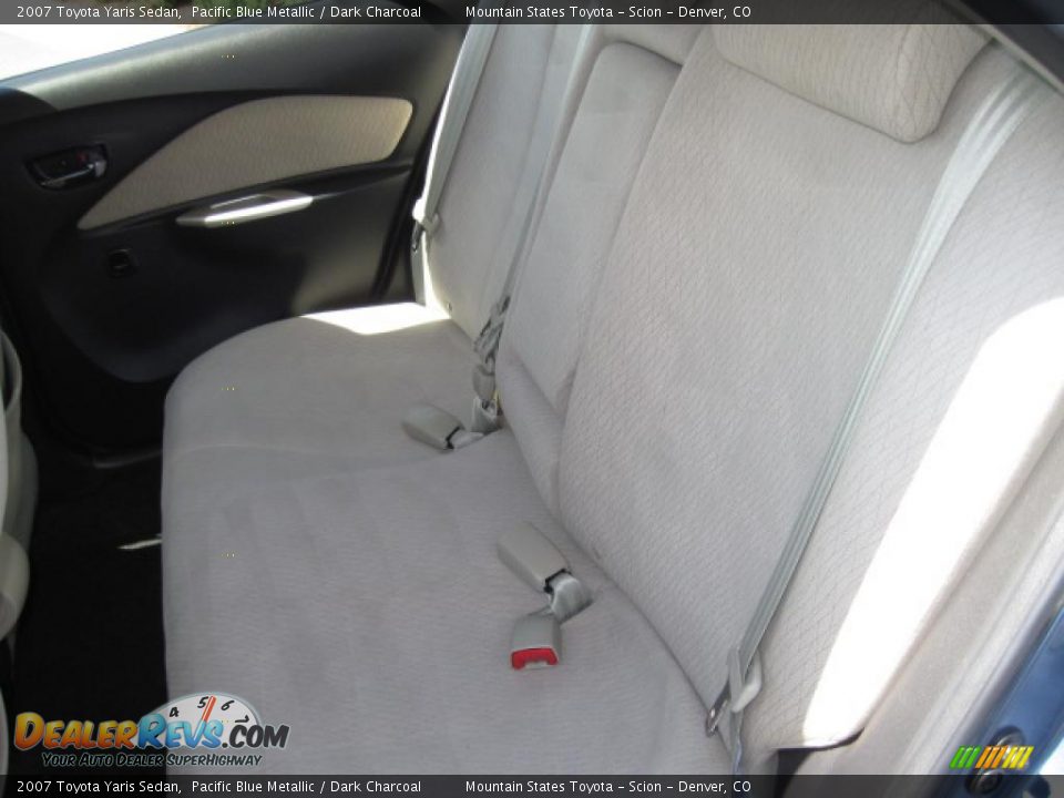 2007 Toyota Yaris Sedan Pacific Blue Metallic / Dark Charcoal Photo #13