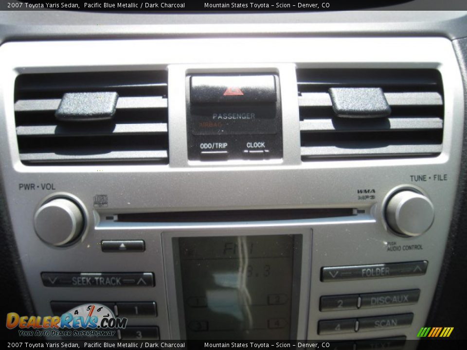 2007 Toyota Yaris Sedan Pacific Blue Metallic / Dark Charcoal Photo #17