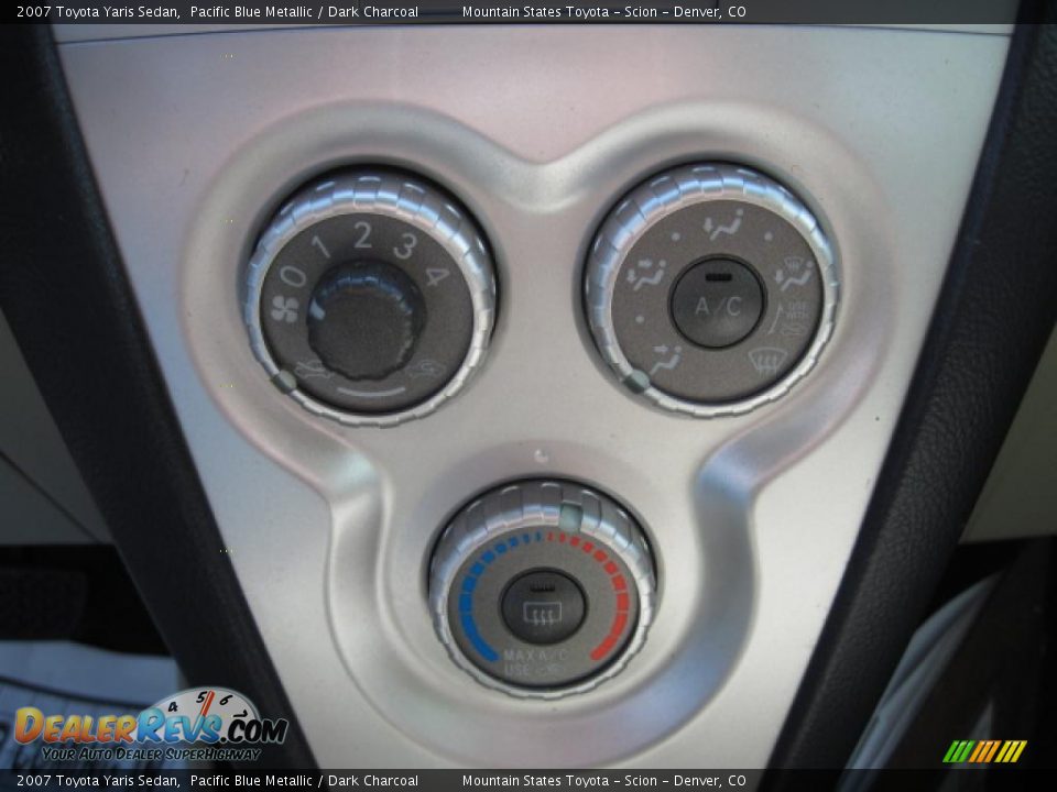 2007 Toyota Yaris Sedan Pacific Blue Metallic / Dark Charcoal Photo #19