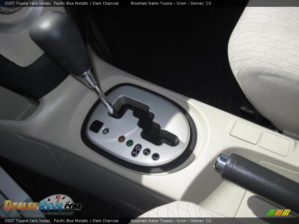 2007 Toyota Yaris Sedan Pacific Blue Metallic / Dark Charcoal Photo #20