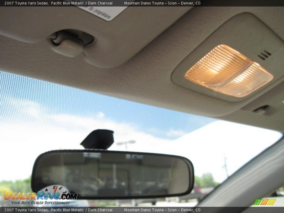 2007 Toyota Yaris Sedan Pacific Blue Metallic / Dark Charcoal Photo #21