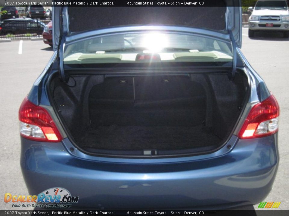 2007 Toyota Yaris Sedan Pacific Blue Metallic / Dark Charcoal Photo #23