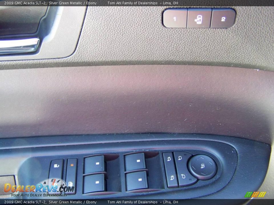 2009 GMC Acadia SLT-2 Silver Green Metallic / Ebony Photo #10