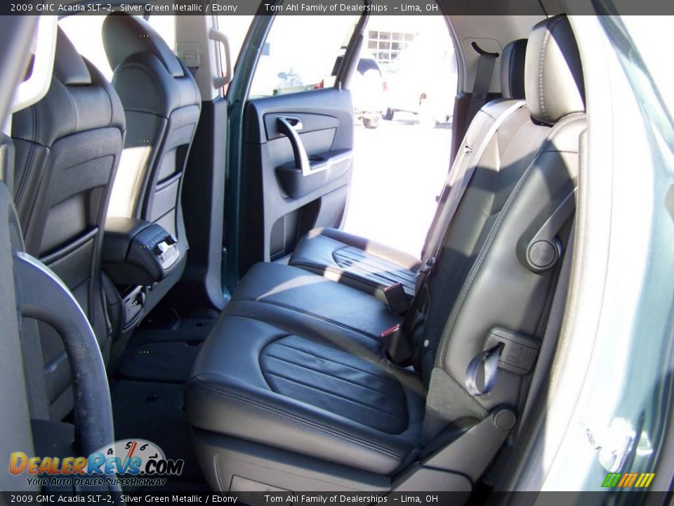 2009 GMC Acadia SLT-2 Silver Green Metallic / Ebony Photo #11