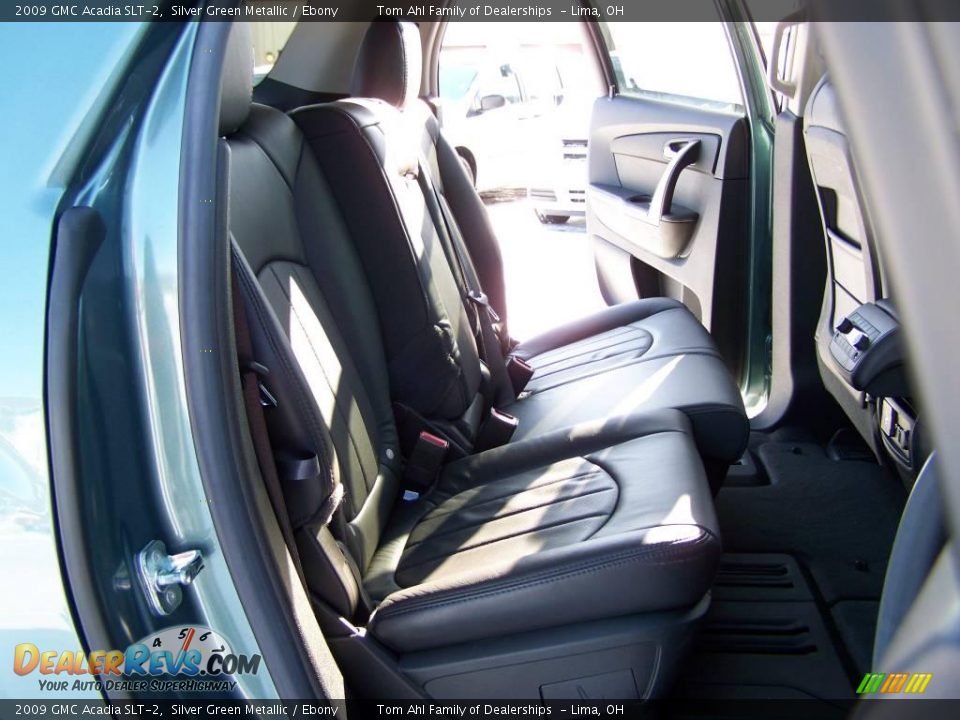 2009 GMC Acadia SLT-2 Silver Green Metallic / Ebony Photo #13