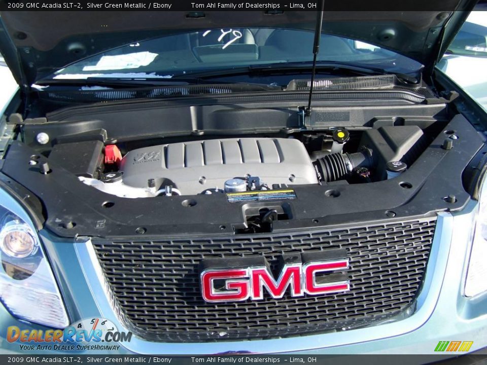 2009 GMC Acadia SLT-2 Silver Green Metallic / Ebony Photo #19
