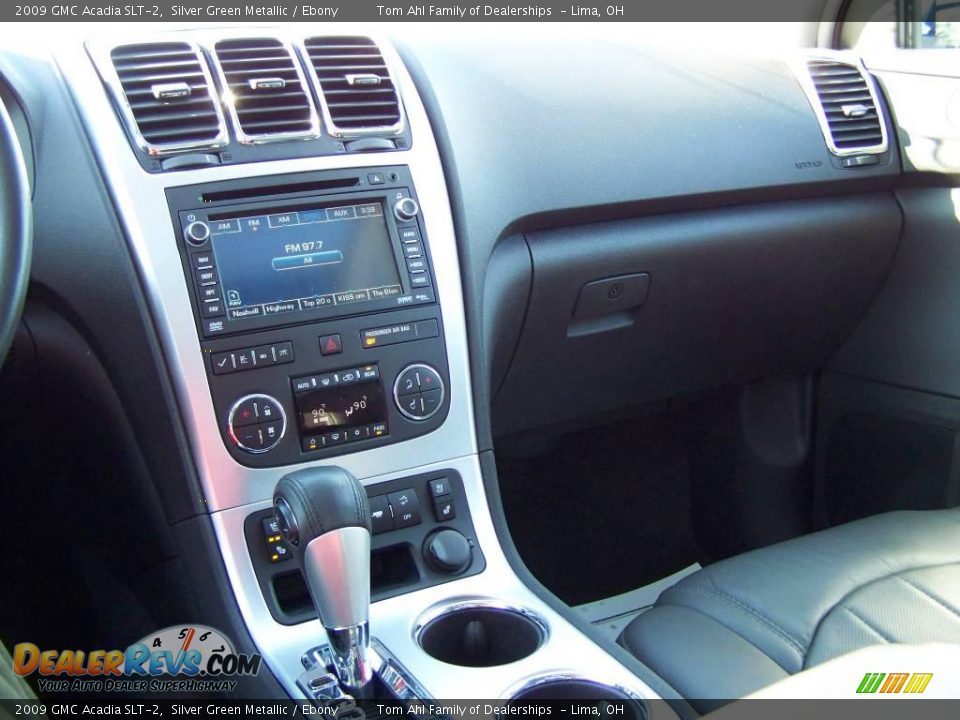 2009 GMC Acadia SLT-2 Silver Green Metallic / Ebony Photo #22